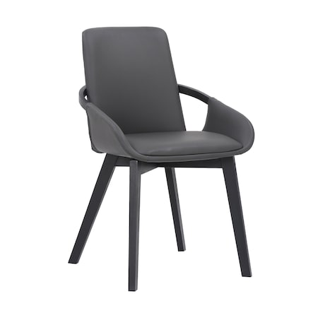 Armen Living Greisen Modern Gray Wood Dining Room Chair LCGRCHGR